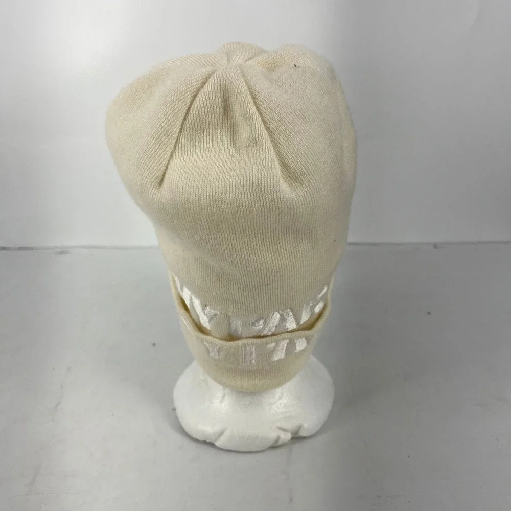 Adidas x Ivy‎ Park Beanie Cream Off White Knit Hat Trefoil Logo OSFM